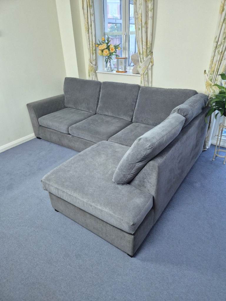 DFS Orka Left Hand Facing Arm Open End Corner Sofa RRP in Grey £879 *FREE LOCAL DELIVERY*