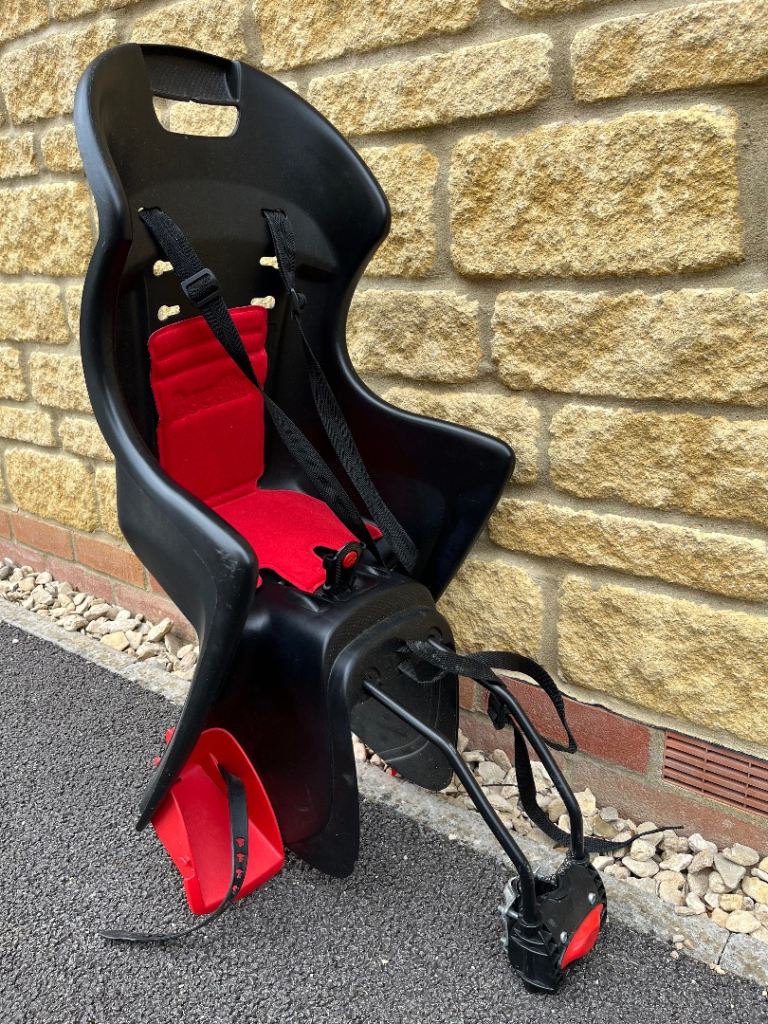 Kids Boodie bike seat | black/red