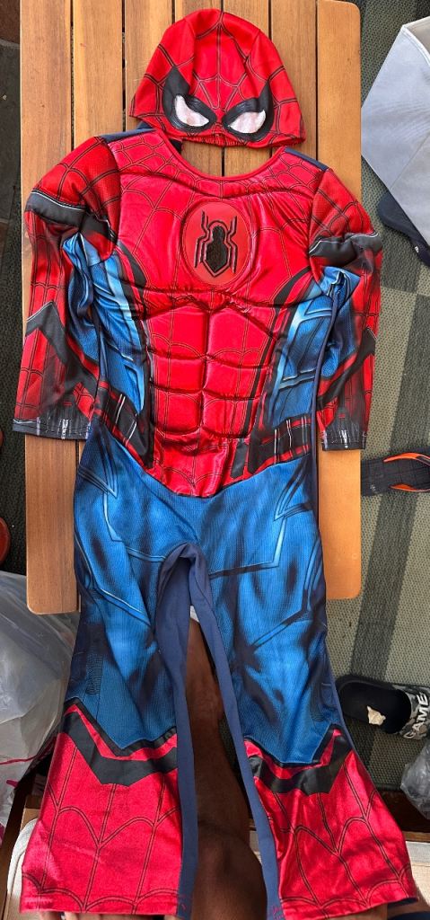 Kids Spider-Man Fancy Dress Costume – Good Condition