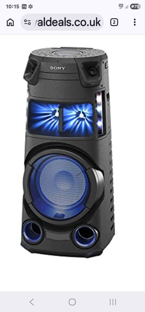 Sony MHC-V43D Home Audio System with Microphones