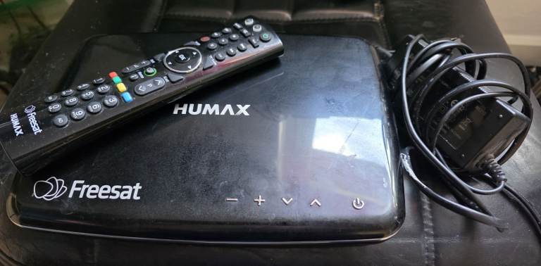 Humax Freesat Box with hard drive recorder