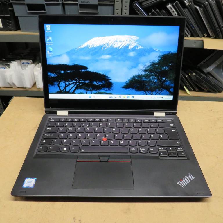 Lenovo Laptop Touchscreen Core i3 8GB RAM Fast 256GB M.2 SSD Windows 11 Pro HDMI USB C L390 Yoga