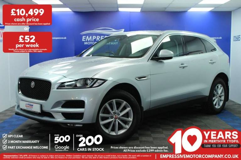2017 17 JAGUAR F-PACE 2.0 D180 PRESTIGE SUV 5DR DIESEL AUTO AWD EURO 6 (S/S) (18