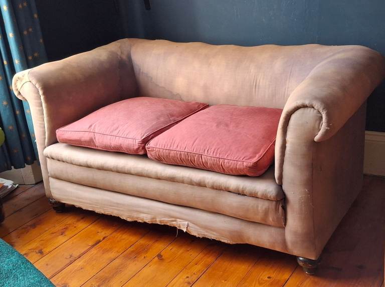 Vintage, Uncovered 2 Seater Sofa