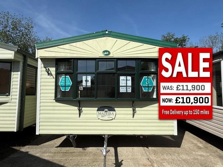 3 Bed 38x12 Offsite Static Caravan - DG, CH, Freestanding Furniture, New Carpet