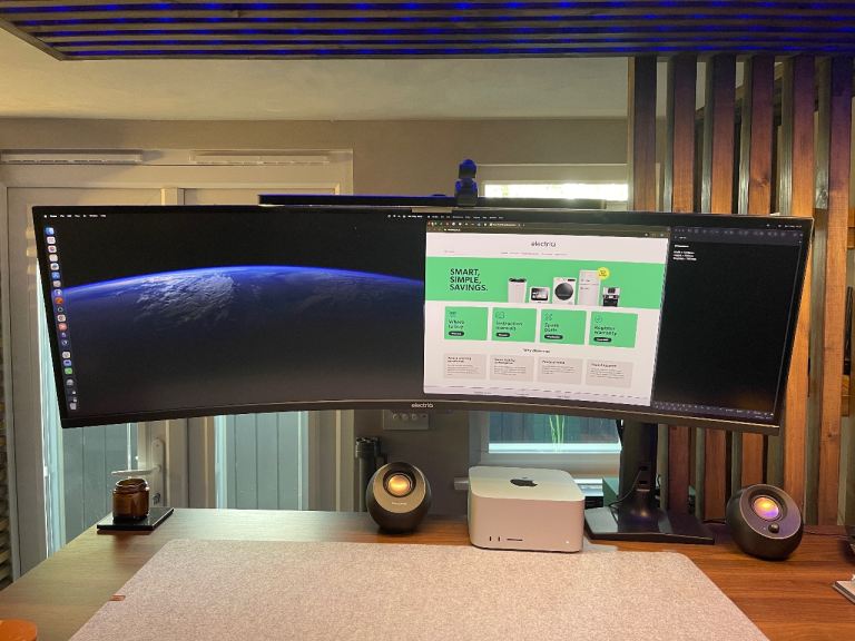 electriQ 49” Super Ultrawide Curved Monitor – 5120x1440 QLED 120Hz