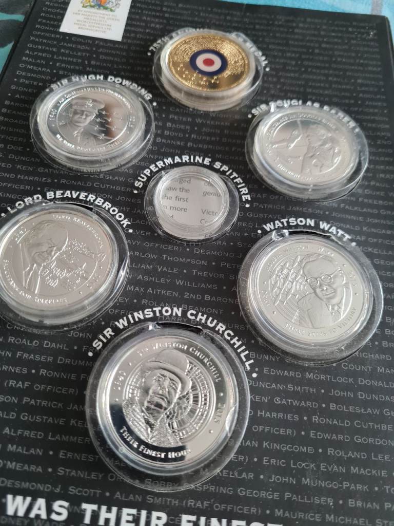 Silver war coin set
