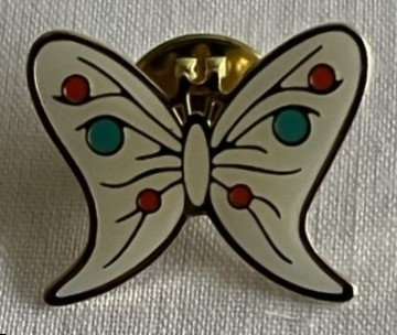 image for Butterfly Pin Brooch - Multicoloured Enamelled Brooch/Pin