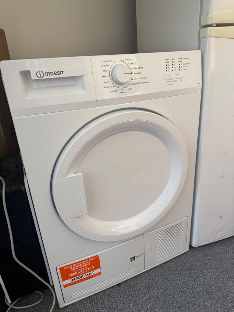 Indesit Tumble Dryer – White, Excellent Condition