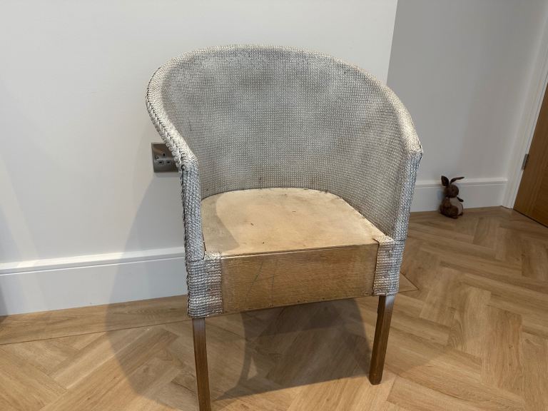image for Vintage Lloyd loom chair to upcycle