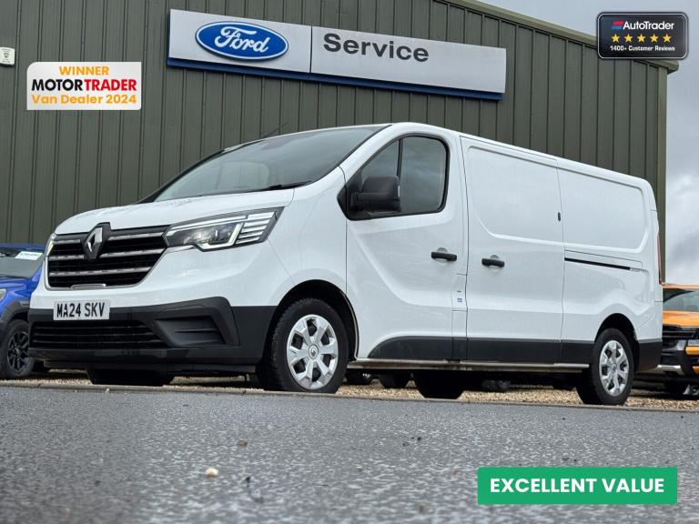 2024 Renault Trafic LWB L2H1 Low Roof Advance LL30 Air Con Sensors EURO 6 Panel Van Diesel Manual