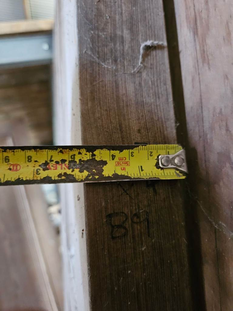Reclaimed Pitch Pine 9 panel door