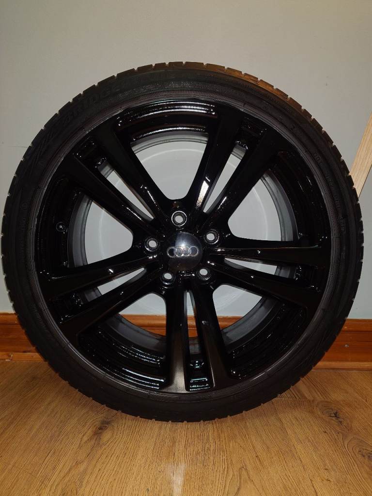 Original Audi alloy wheels gloss black