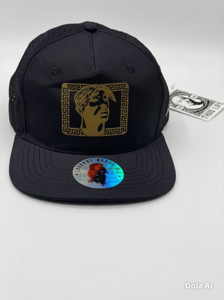 Tupac Rapper Snapback cap Black one size