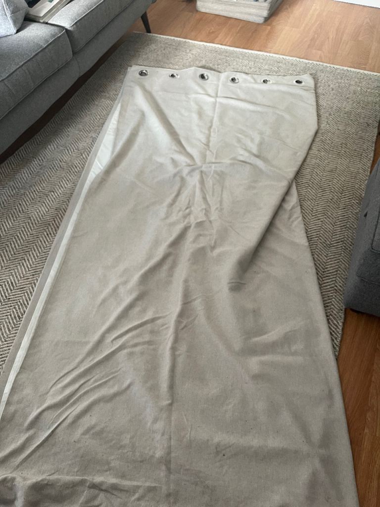 M&S long brushed eyelet blackout curtains