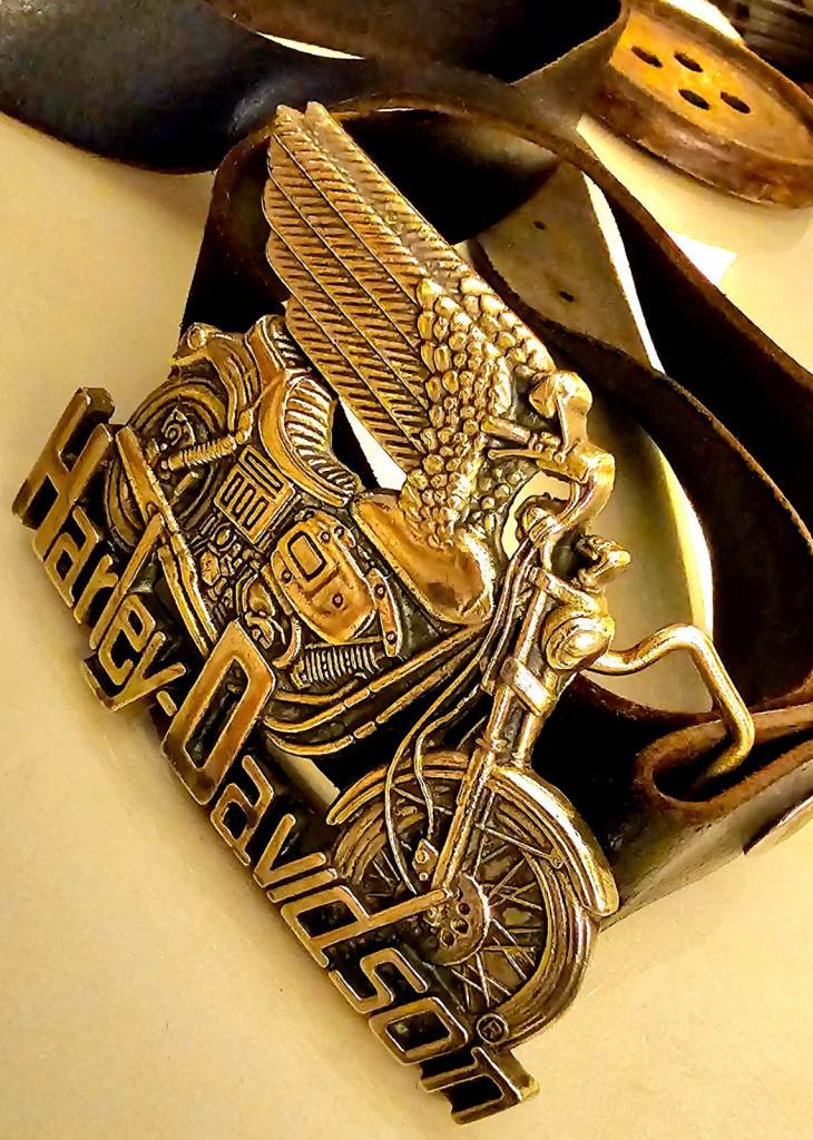 Vintage Harley Davidson belt buckle