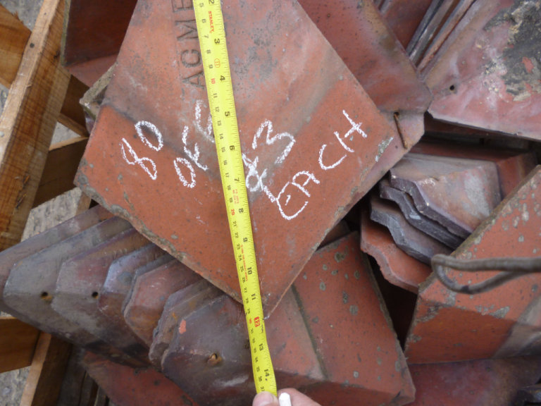 Reclaimed Arris hip tiles Bonnet tiles Rosemary hips Acne hip