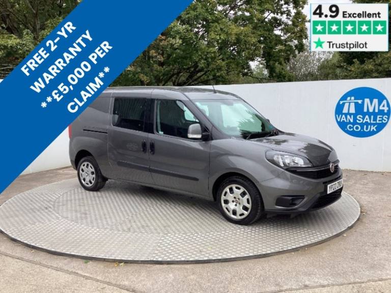 2022 Fiat Doblo MultiJetII Maxi Tecnico Crewvan LWB L/R A/C Euro 6 Combi Van Diesel Manual