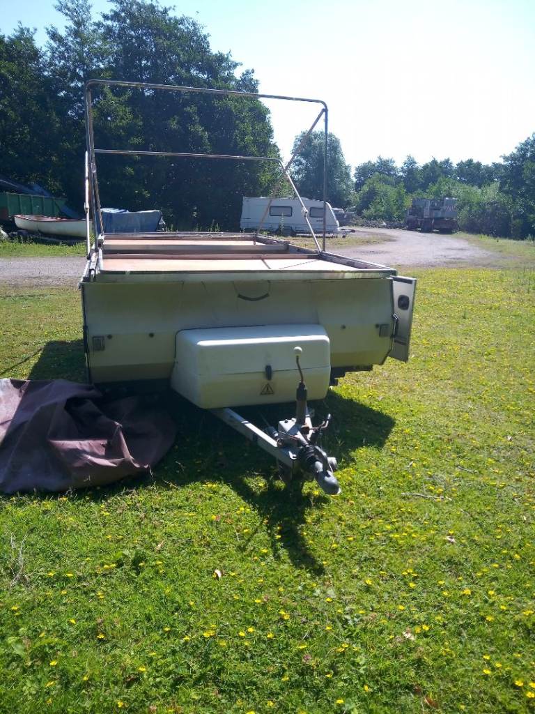 Large trailer was a trailer tent but was perished 
