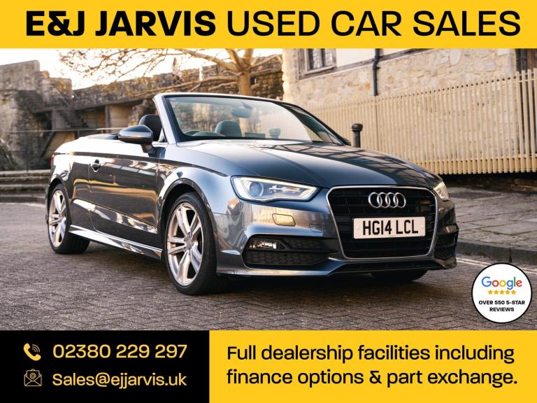 2014 Audi A3 Cabriolet 1.4 TFSI CoD S line Convertible 2dr Petrol Manual Euro 6