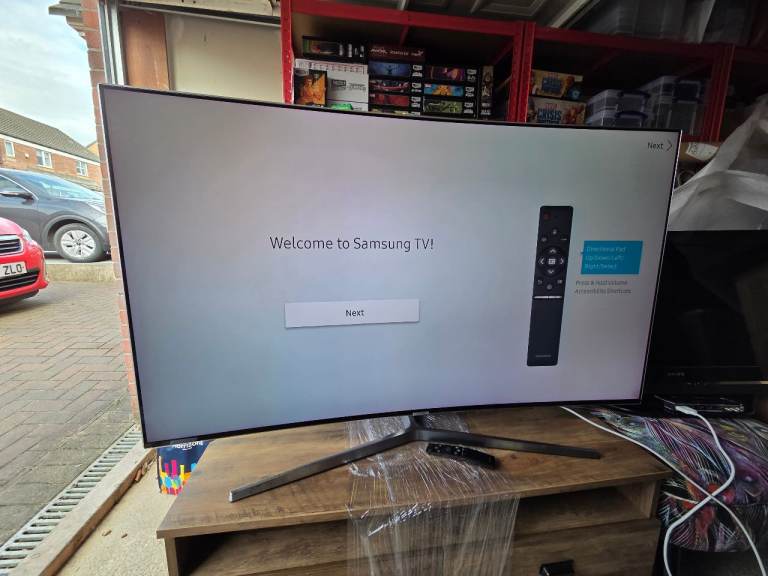 Samsung 55" TV and Unit