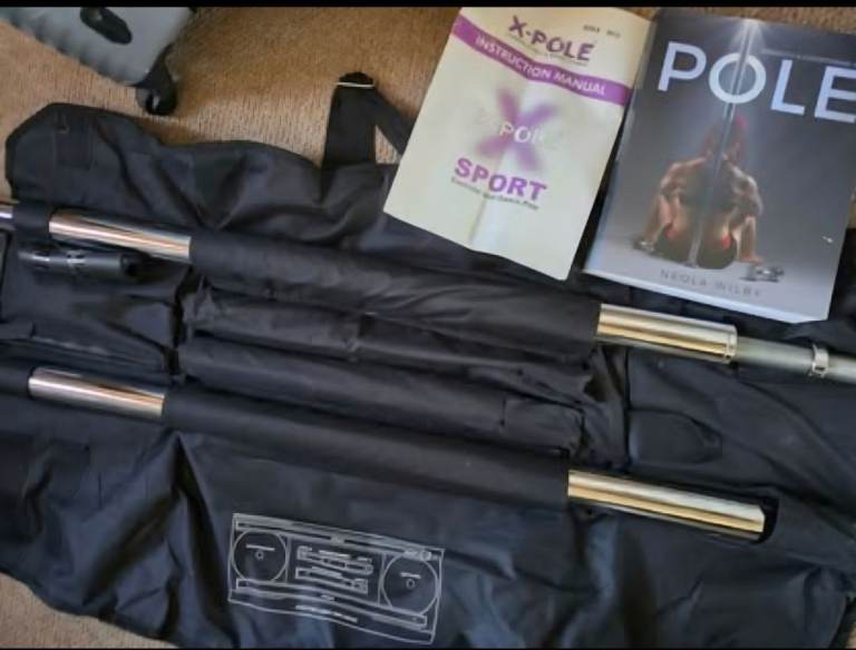 Xpole static dance/fitness pole and conditioning book £40 ono