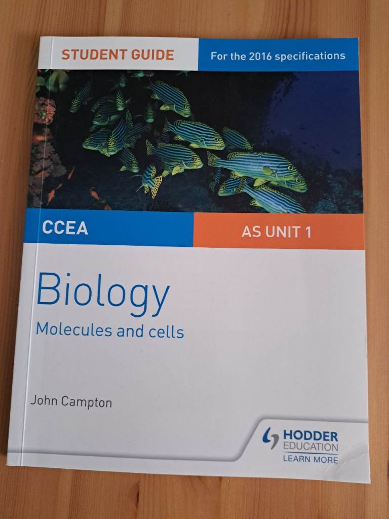 CCEA Biology AS Unit 1 Student Guide - Good Condition
