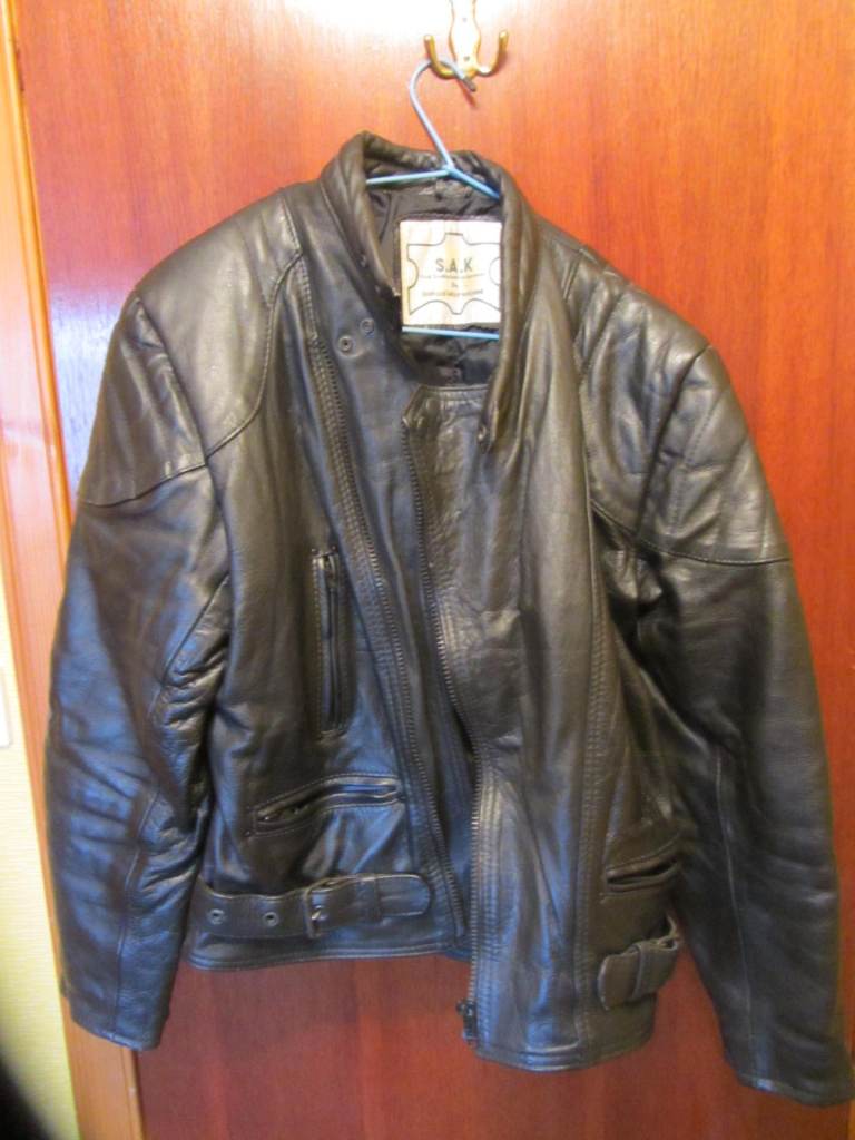 S.A.K Heavy Duty Leather Bike Jacket
