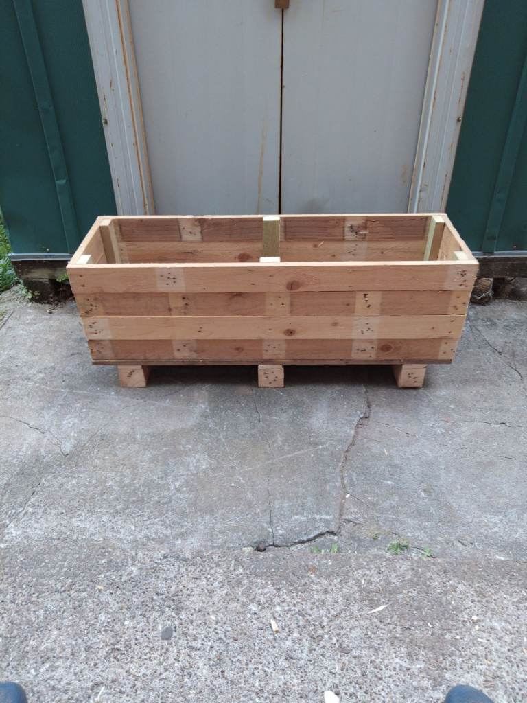 Handmade wooden planter 