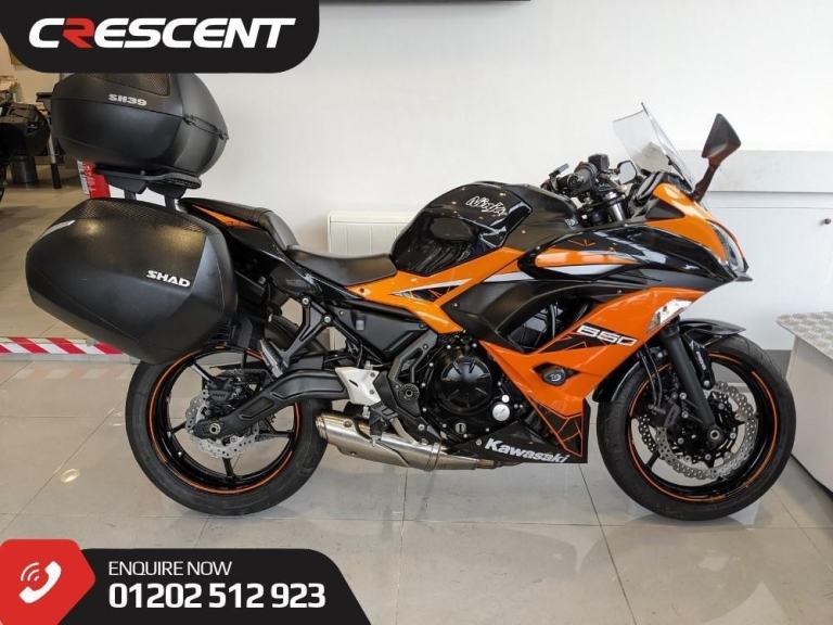 2019 2 OWNER NINJA 650 - LOW MILES-35KW A2 KIT- LUGGAGE-HEATED GRIPS 