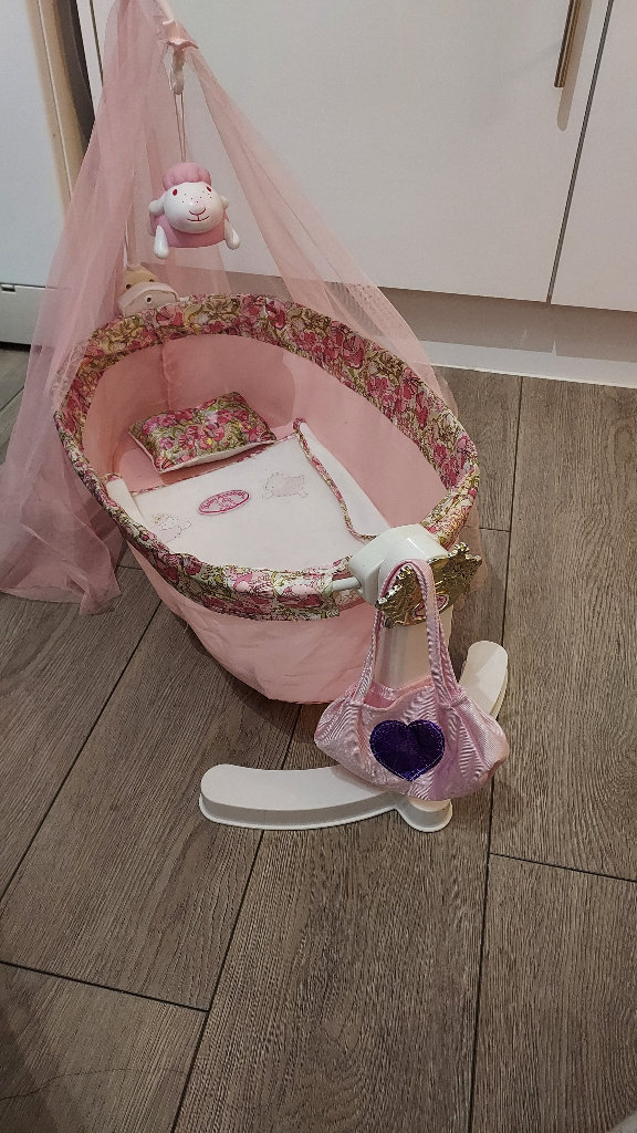 Baby Annabell cot with mobile
