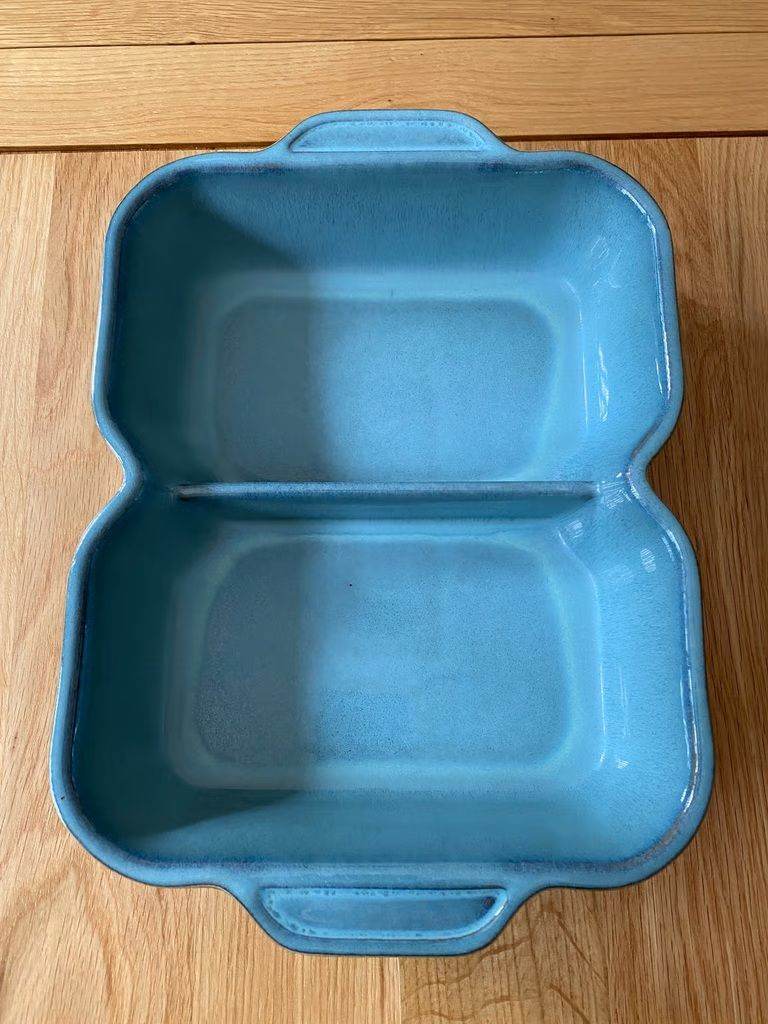 Denby Regency Green Divided Serving Dish with 2 Compartments 