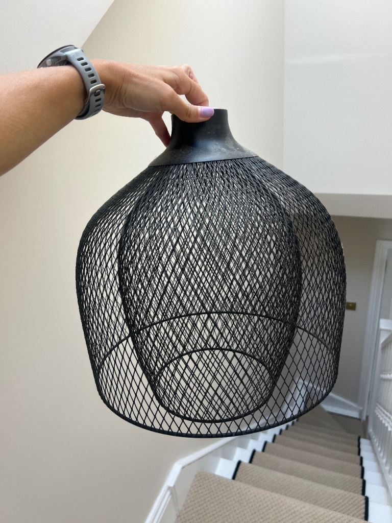 Black Metal Mesh Wayfair Lampshade – As Good As New
