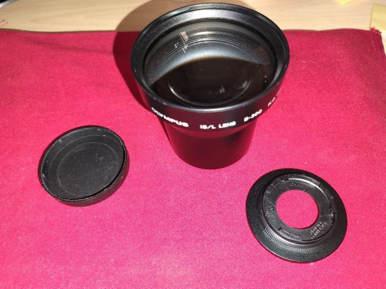 Olympus B-300 Tele converter lens plus adaptors for TG series cameras 