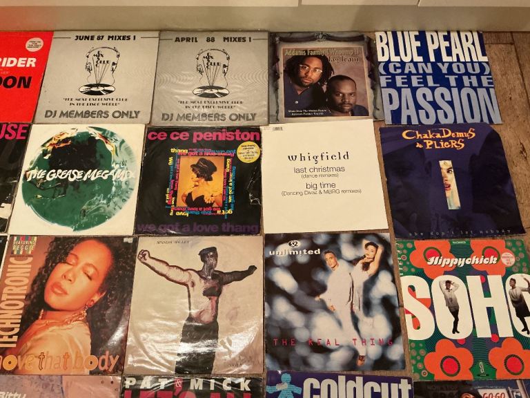 Vinyl album and 12” singles collection 