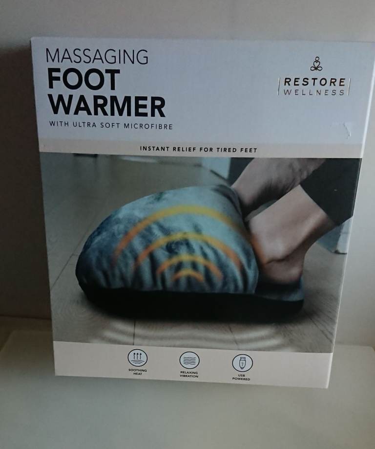 Massaging foot warmer .new 
