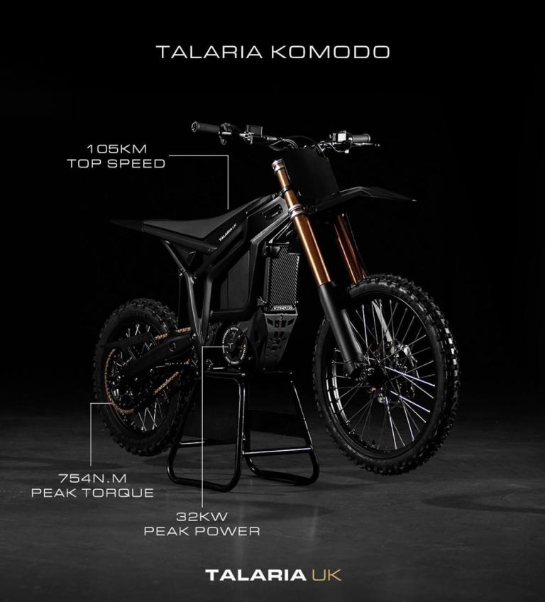 TALARIA KOMODO ELECTRIC OFFROAD BIKE NEW IN STOCK AT CRAIGS MOTORCYCLES