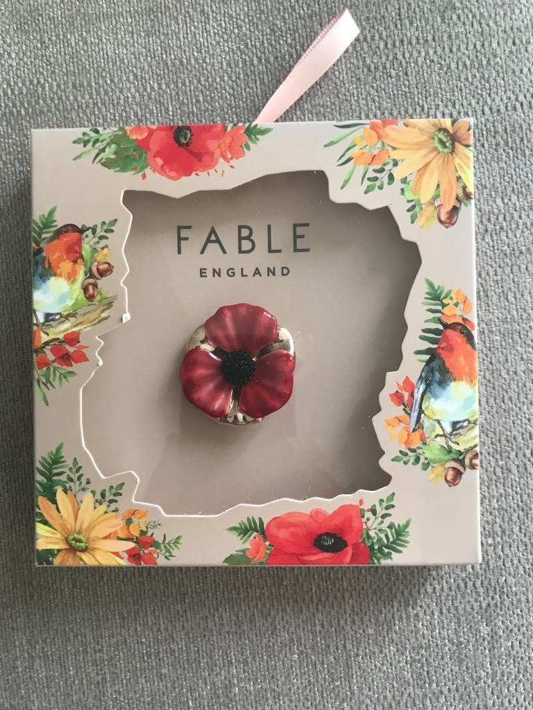 image for Flower Brooch - hand painted