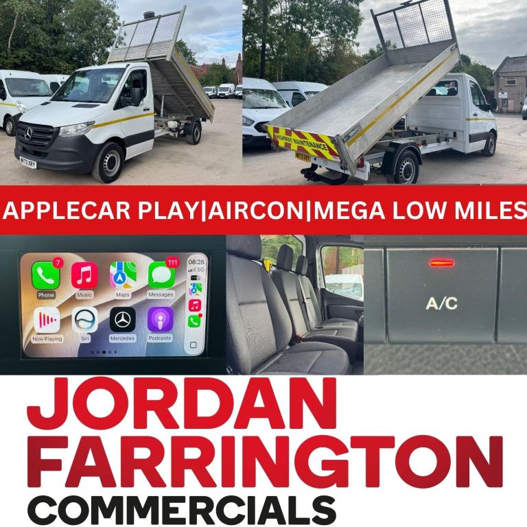 2023 73reg MERCEDES BENZ SPRINTER 315 ALLOY BODY SINGLE CAB TIPPER ** AIR-CON **