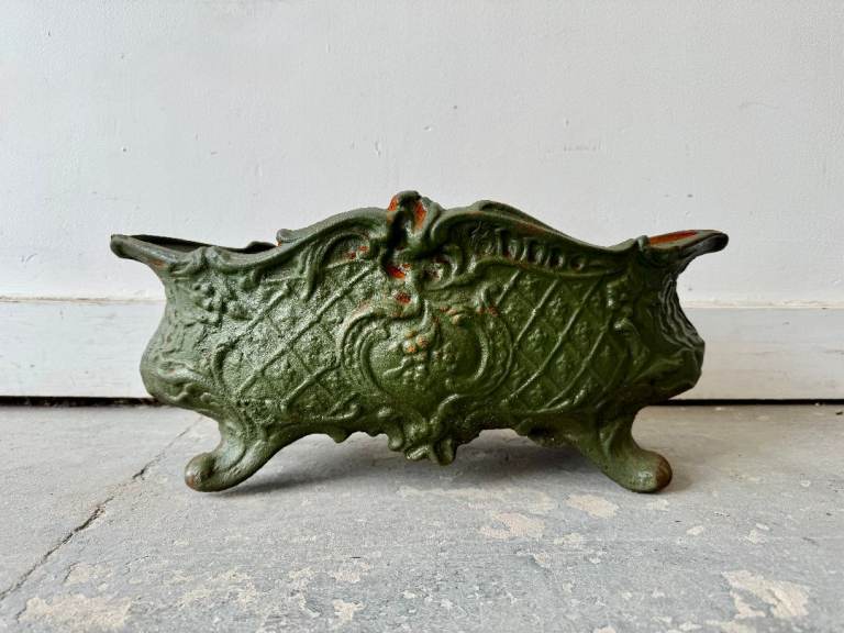 Vintage French Style Cast Iron Planter