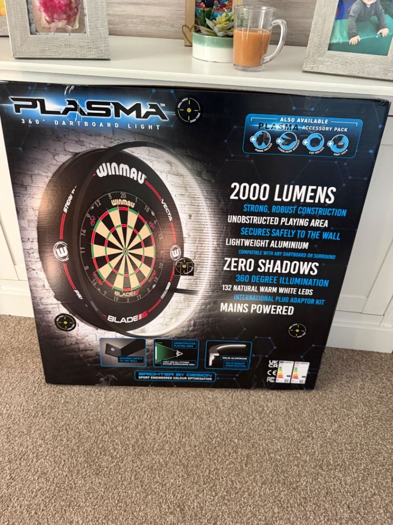 Winmau Plasma 360 Dartboard Light - New in Box