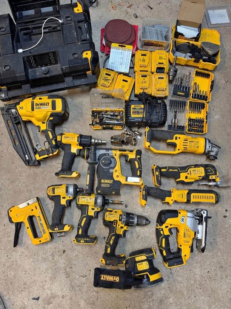 DeWalt Power Tool Bundle – Drills, Saws, Grinder & More