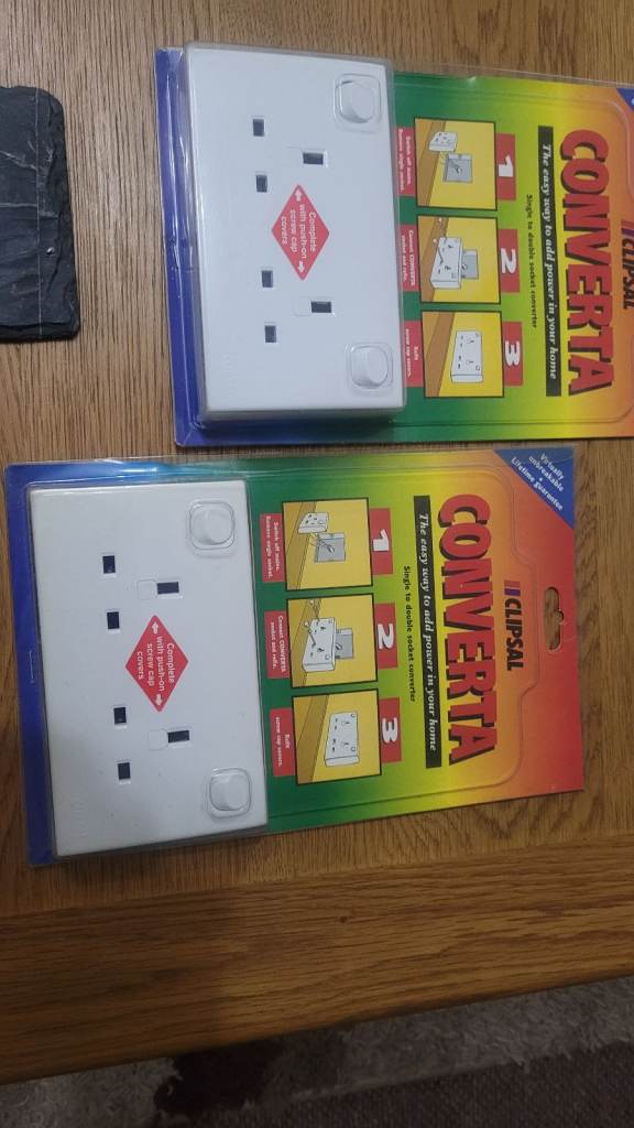 Plug socket single to double converter,