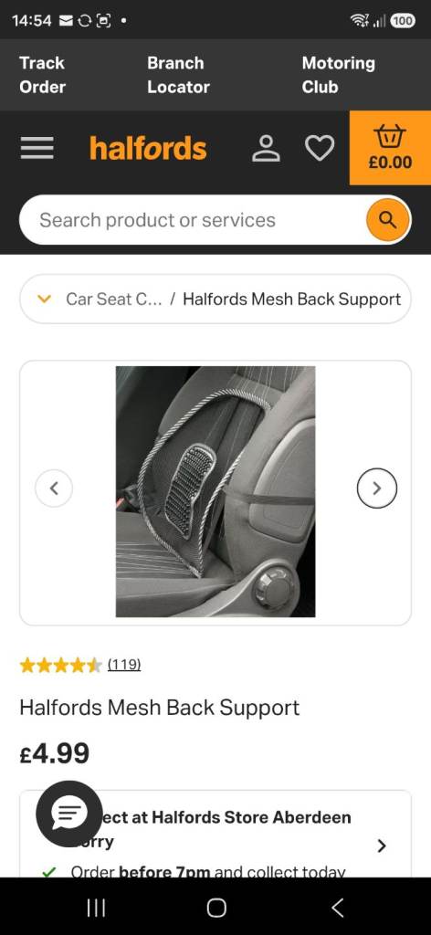 BACK SUPPORT