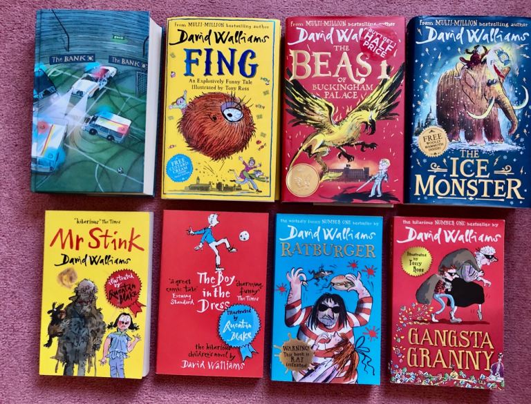 9 David Walliams Books - Excellent Condition
