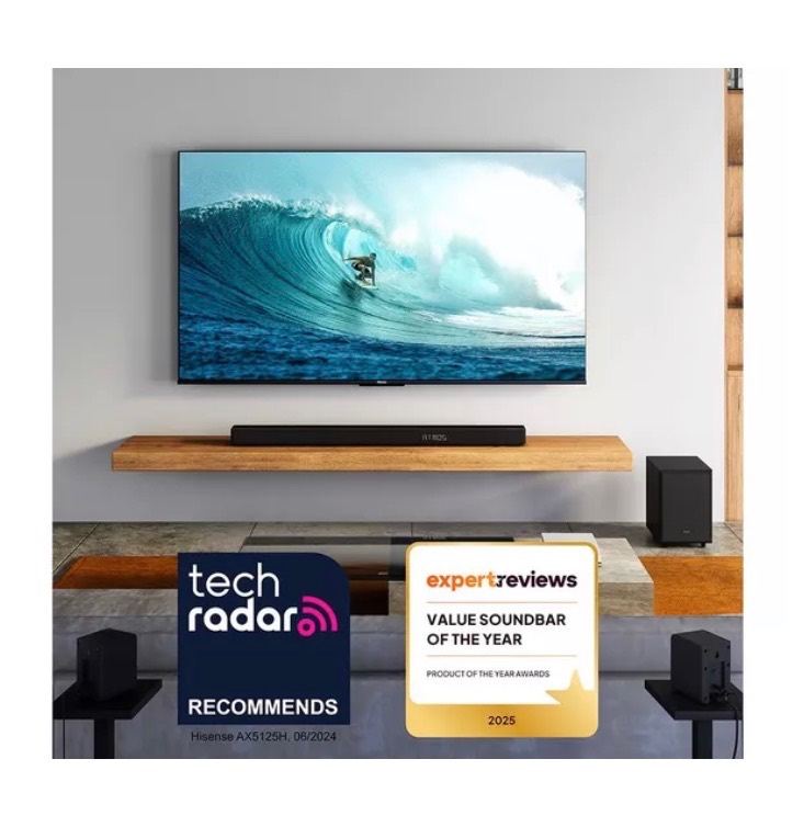 HISENSE AX5125H 5.1.2 Wireless Sound Bar with Dolby Atmos & DTS Virtual:X