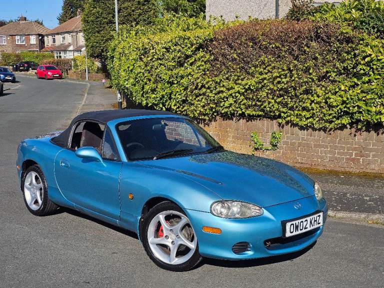 ★MAZDA MX-5 1.8vvt ★70K MILES! ★FULL MOT ★5-SPEED, RARE CRYSTAL BLUE COLOUR MX5 ROADSTER 146BHP!