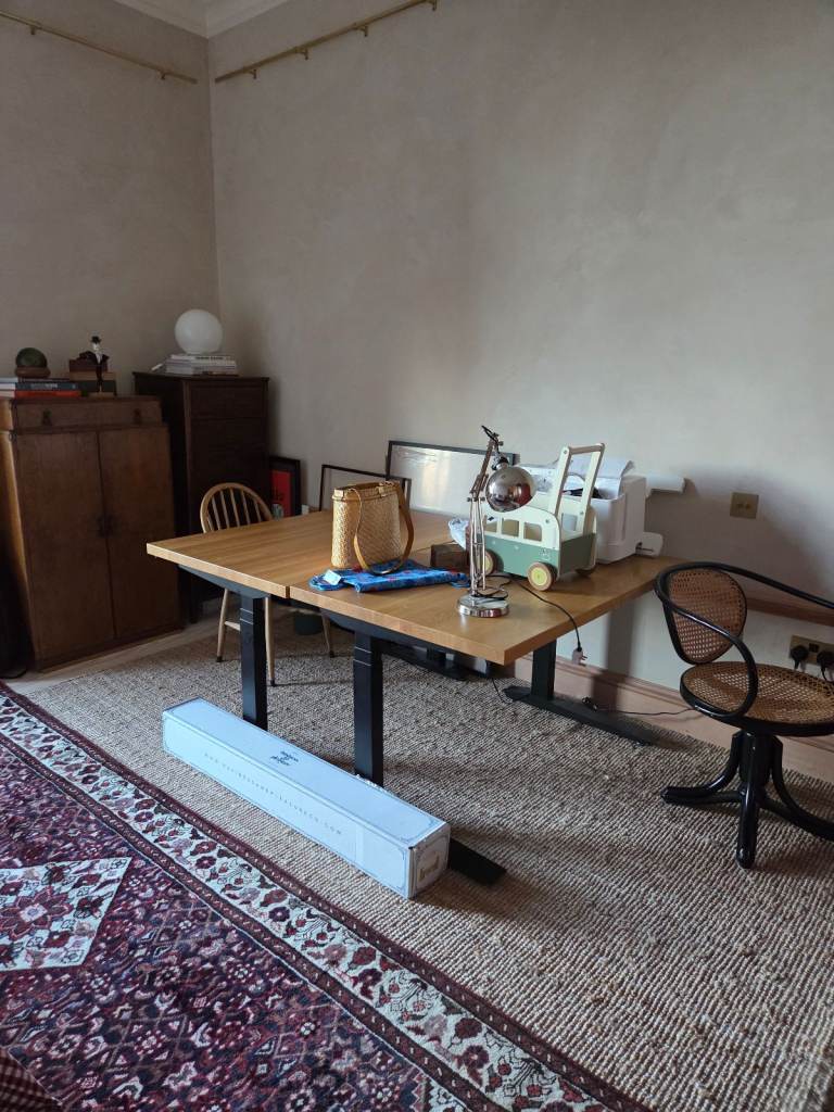 (2 available) Fully Jarvis standing desk w/ solid oak top RRP £1,375