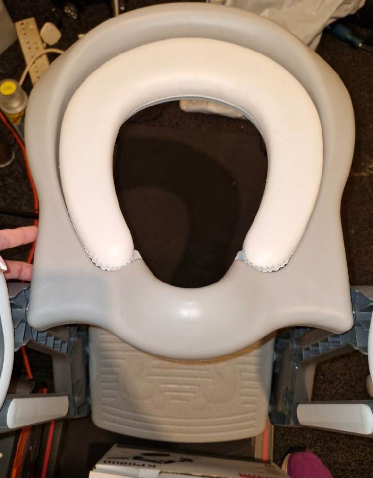 Toilet seat training attachment 
