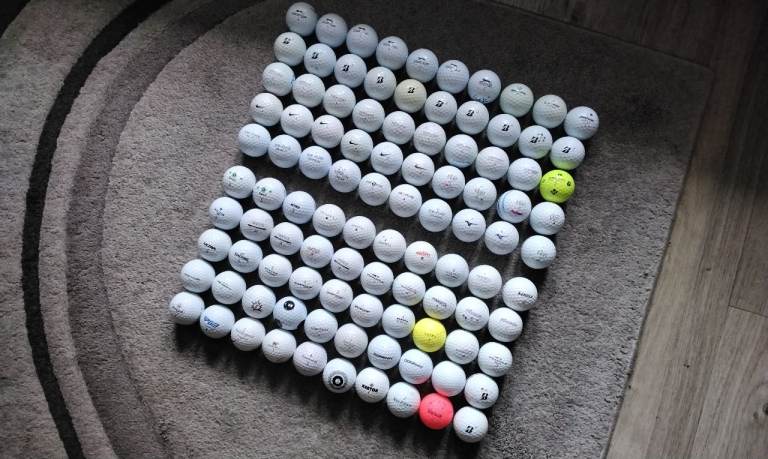 ⛳ GOLF BALLS, IDEAL for PRACTISE.  SOLD in LOTS of 50 for ONLY £10.